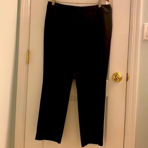 Black women’s dress pants, straight leg, size 14 petite.